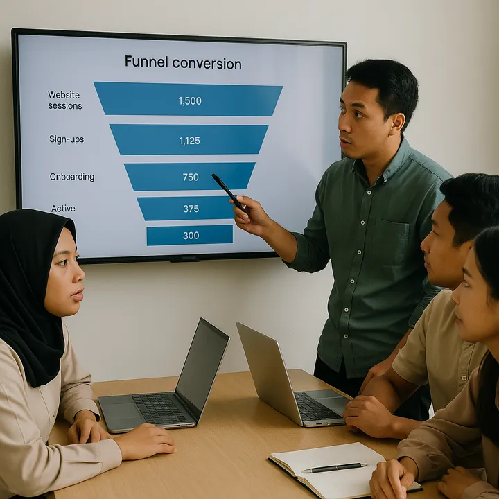 Audit Funnel Generate → Purchase: Cara Naikin Konversi di Produk AI - ilustrasi