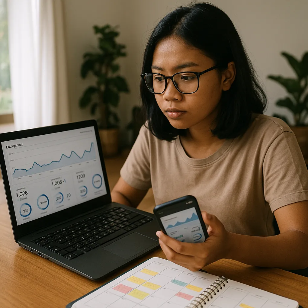 Growth Social Media dengan AI: Sistem Konten Harian yang Konsisten - visual cover