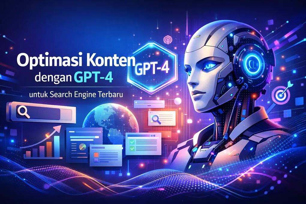 Optimasi Konten dengan GPT-4 untuk Search Engine Terbaru - visual cover