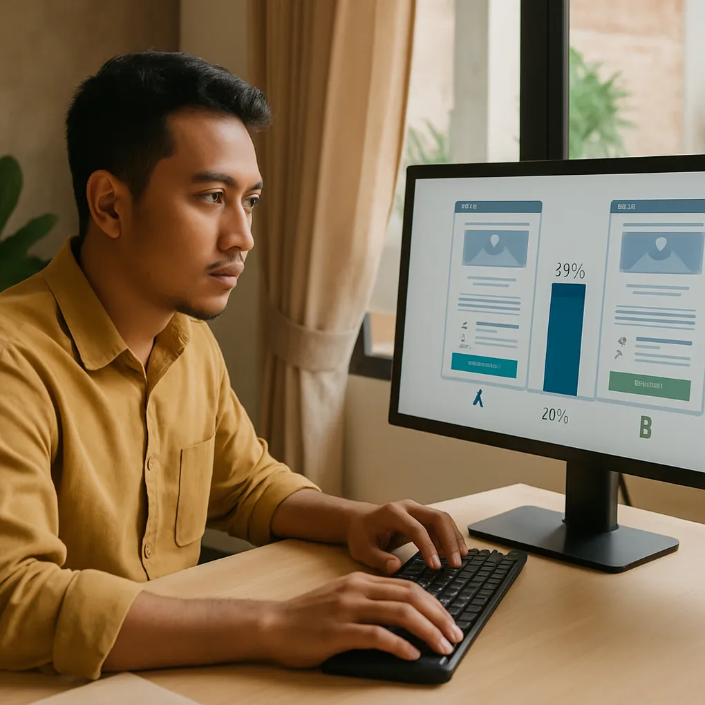 Optimasi Landing Page Konversi dengan AI (Tanpa Redesign Total) - visual cover